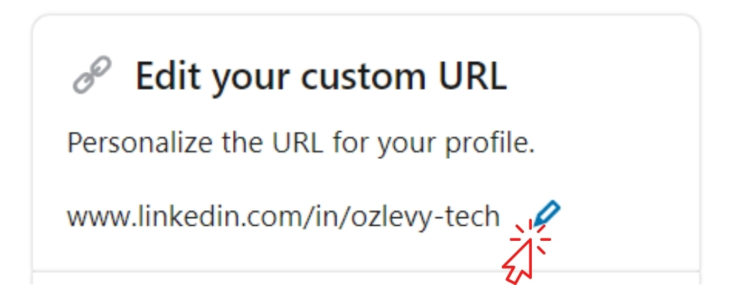 LinkedIn custom url